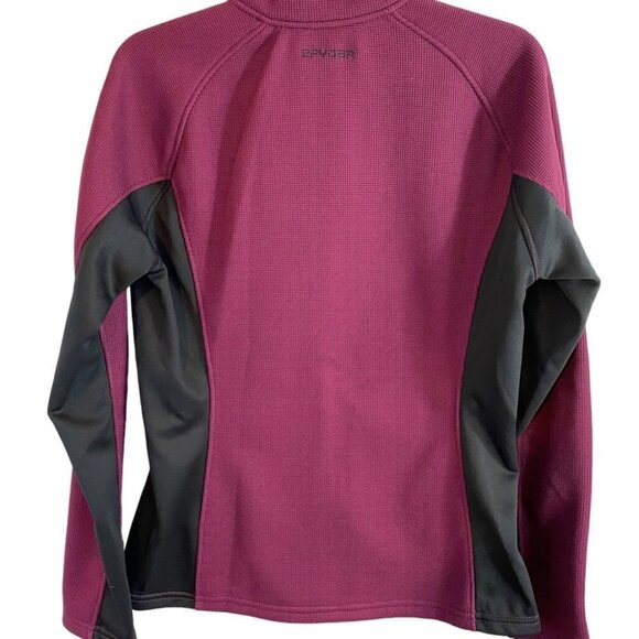 NWOT  Spyder Constant Burgundy Full-Zip Fleece Jacket Ladies L - Picture 2 of 14